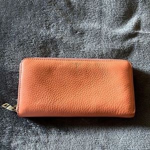 Orange Cream Fossil Wallet